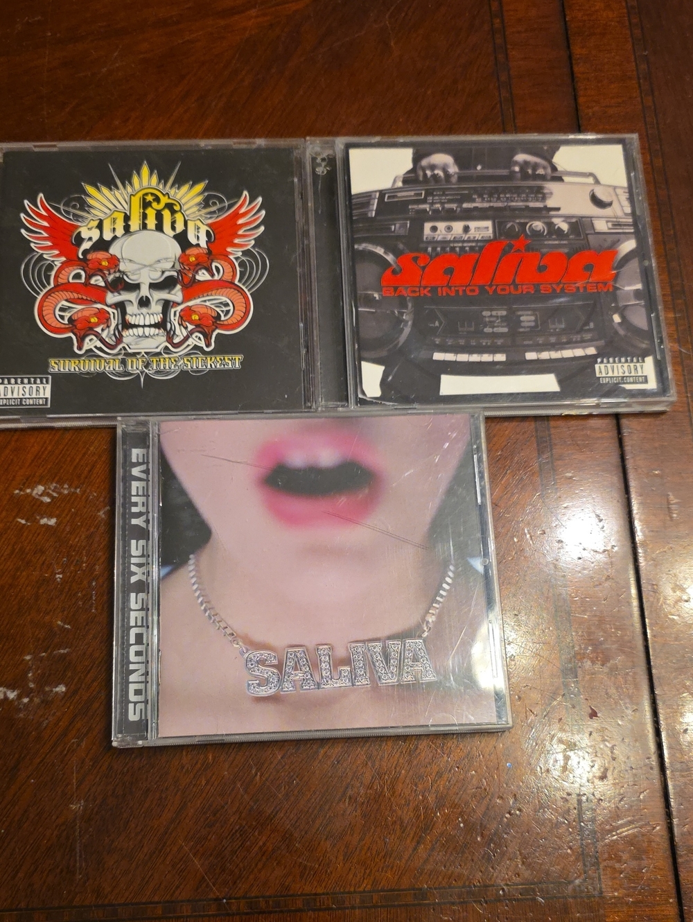 Saliva CD Lot - Three Albums - Black, Red, Pink Covers